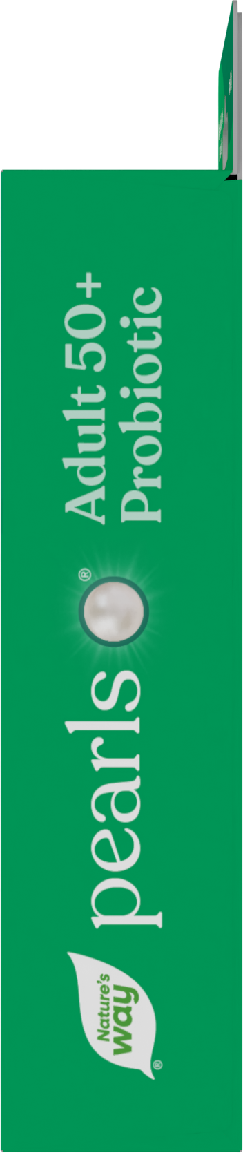 <{%360IMAGE2_10510%}>Nature's Way® | Pearls Adult 50+ Probiotic - right side of pack