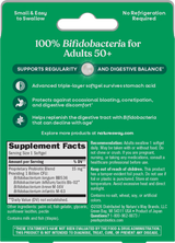 <{%360IMAGE1_10510%}>Nature's Way® | Pearls Adult 50+ Probiotic - back of pack