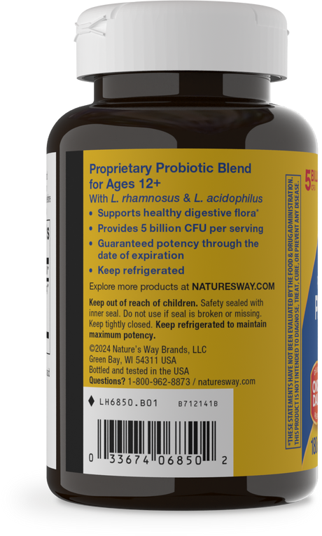 <{%360IMAGE2_6850%}>Nature's Way® | Primadophilus Probiotic - left side of pack