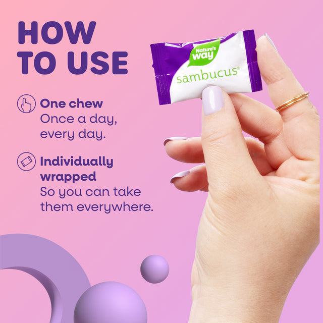 <{%DETAIL2_15481%}>Nature's Way® | Sambucus Ultra Immune Juicy Burst - product recommendations