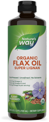 <{%PRIMARY_15429%}>Nature's Way® | Organic Flax Oil Super Lignan, 24 fl oz (705 ml)