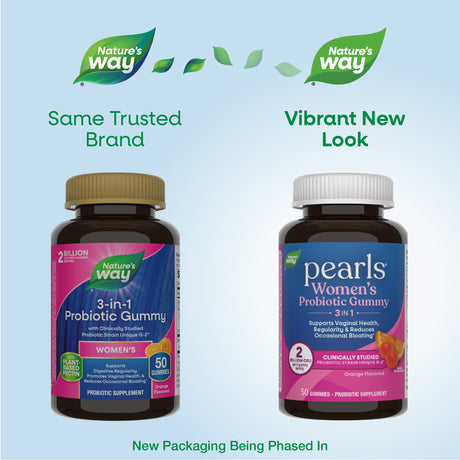 <{%MAIN7_14719%}>Nature's Way® | Pearls Women's Probiotic Gummy 3-in-1