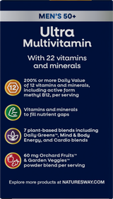 <{%360IMAGE3_15691%}>Nature's Way® | Alive! Men's 50+ Ultra Multivitamin - left side of pack