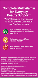 <{%360IMAGE2_11094%}>Nature's Way® | Alive! Hair, Skin & Nails Multivitamin - back of pack