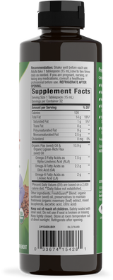 <{%360IMAGE1_15428%}>Nature's Way® | Organic Flax Oil Super Lignan - right side of pack