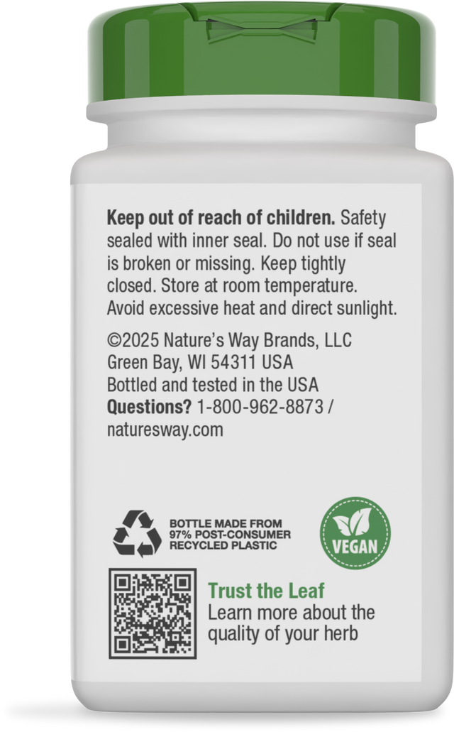<{%360IMAGE3_11200%}>Nature's Way® | Burdock Root - back of pack
