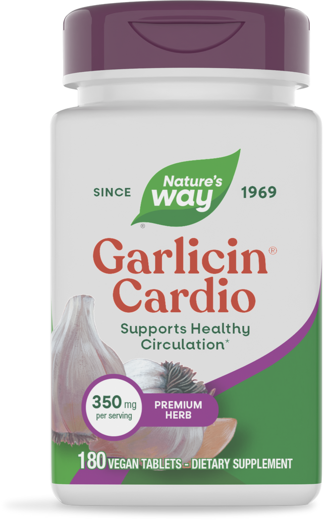 <{%PRIMARY_15067%}>Nature's Way® | Garlicin Cardio, 180 tablets