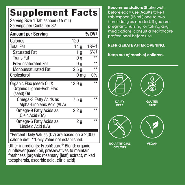 <{%MAIN4_15428%}>Nature's Way® | Organic Flax Oil Super Lignan