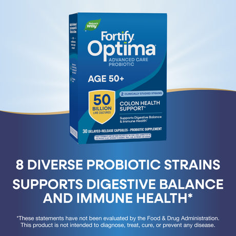 <{%MAIN3_10762%}>Nature's Way® | Fortify Optima Adult 50+ Advanced Care Probiotic