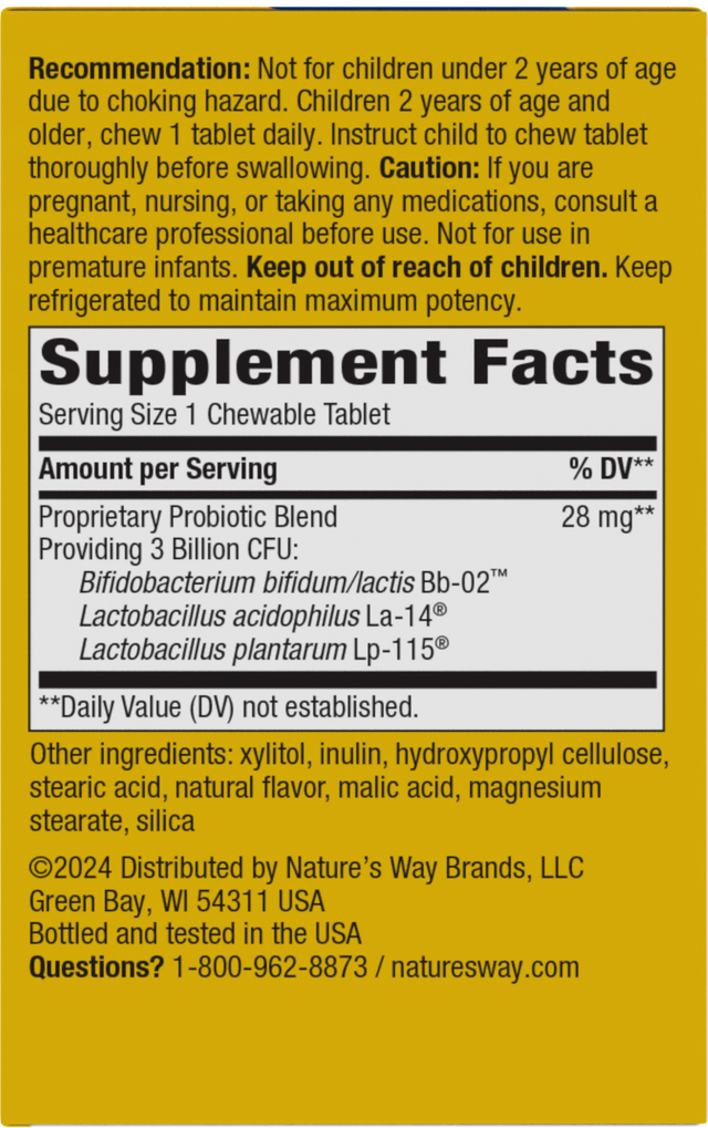 <{%360IMAGE1_14243%}>Nature's Way® | Primadophilus Kids Probiotic - right side of pack