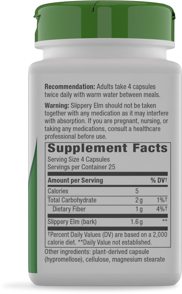 <{%360IMAGE1_17100%}>Nature's Way® | Slippery Elm Bark - right side of pack