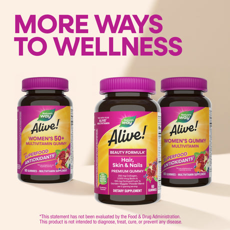 <{%MAIN6_11973%}>Nature's Way® | Alive! Hair, Skin & Nails Premium Gummies