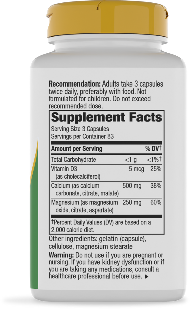 <{%360IMAGE1_41421%}>Nature's Way® | Calcium-Magnesium-Vitamin D - right side of pack