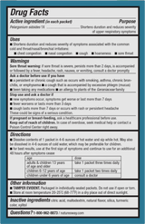 <{%360IMAGE1_15146%}>Nature's Way® | Umcka Cold Relief Hot Drink - back of pack