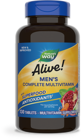 <{%PRIMARY_13716%}>Nature's Way® | Alive! Men's Complete Multivitamin, 130 tablets