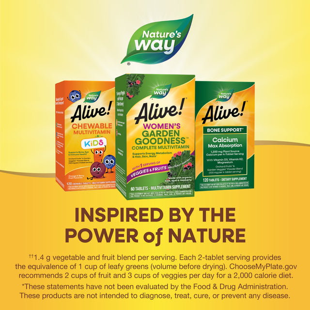<{%MAIN5_12111%}>Nature's Way® | Alive! Women's Garden Goodness Complete Multivitamin