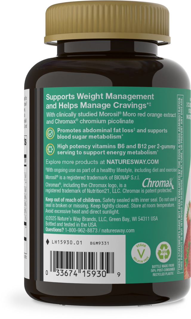 <{%360IMAGE2_15930%}>Nature's Way® | Weight Manager Gummy - left side of pack