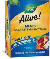 <{%PRIMARY_13660%}>Nature's Way® | Alive! Men's Complete Multivitamin, 50 tablets