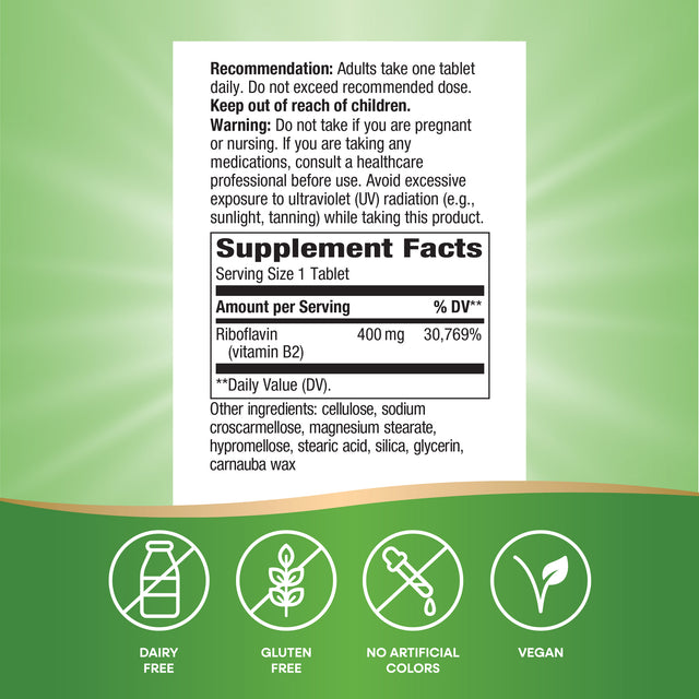 <{%MAIN4_16843%}>Nature's Way® | Riboflavin Vitamin B2