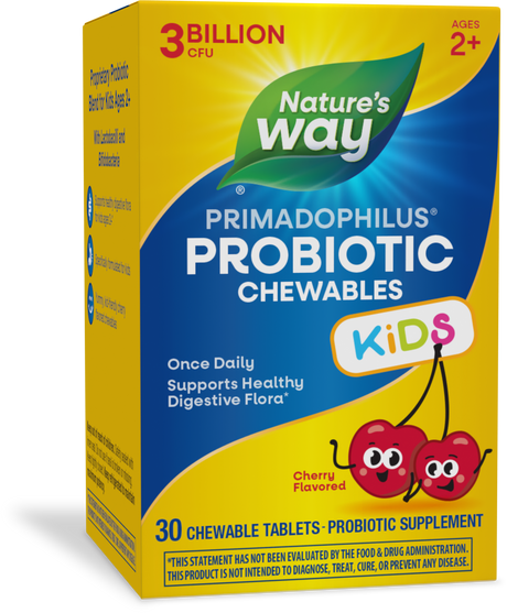 <{%PRIMARY_14243%}>Nature's Way® | Primadophilus Kids Probiotic, 30 chewables, Cherry