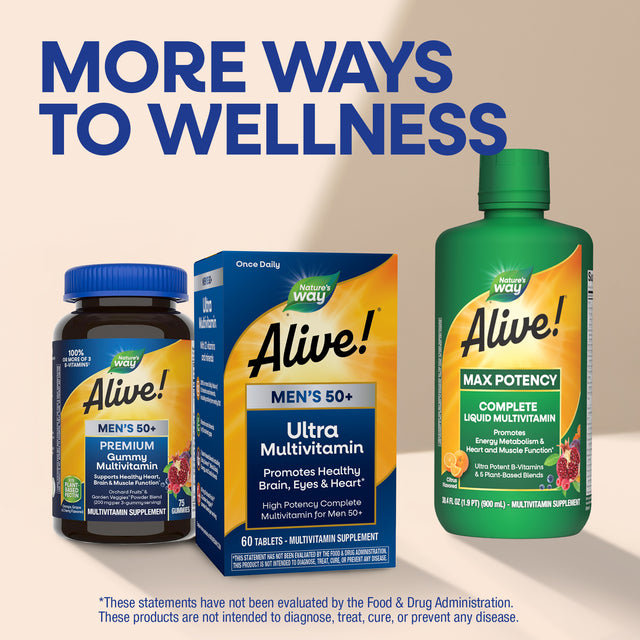 <{%MAIN6_15691%}>Nature's Way® | Alive! Men's 50+ Ultra Multivitamin