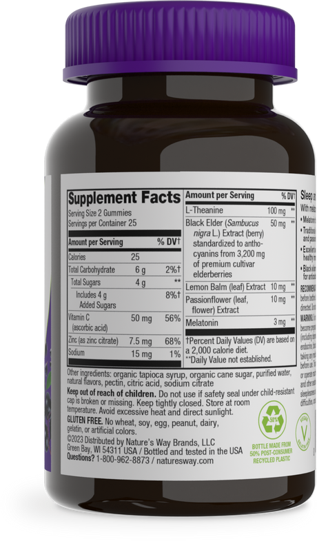 <{%360IMAGE1_13496%}>Nature's Way® | Sambucus Sleep & Immune Gummies - right side of pack