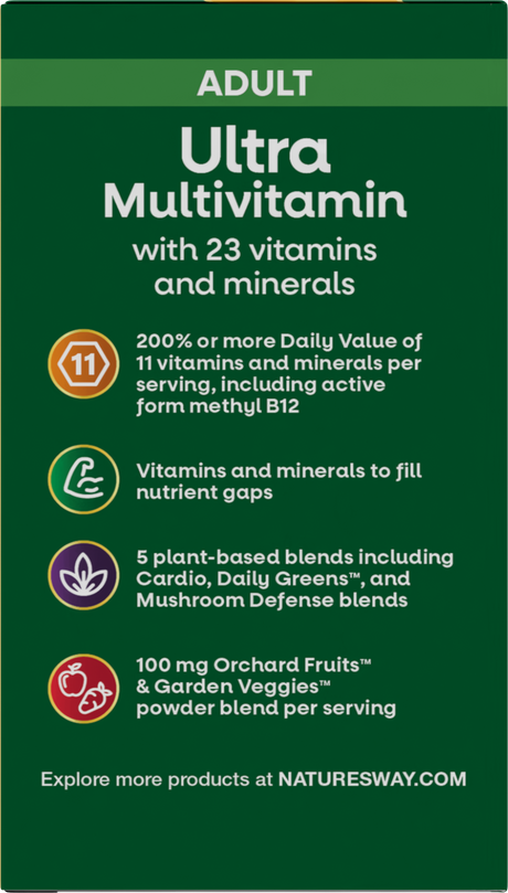 <{%360IMAGE3_15679%}>Nature's Way® | Alive! Adult Ultra Multivitamin - left side of pack