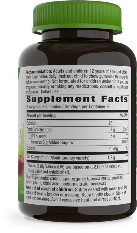 <{%360IMAGE1_10809%}>Nature's Way® | Tart Cherry Ultra Gummies - right side of pack