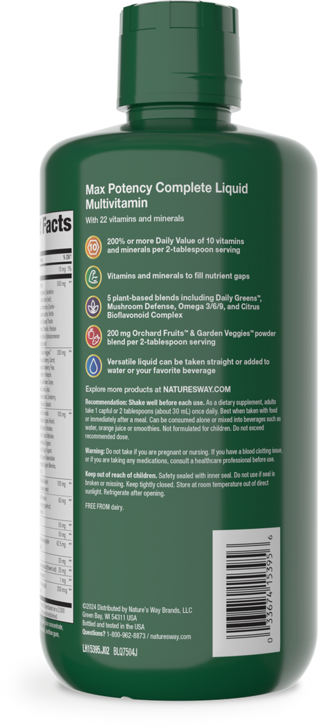 <{%360IMAGE2_15395%}>Nature's Way® | Alive! Max Potency Complete Liquid Multivitamin - left side of pack