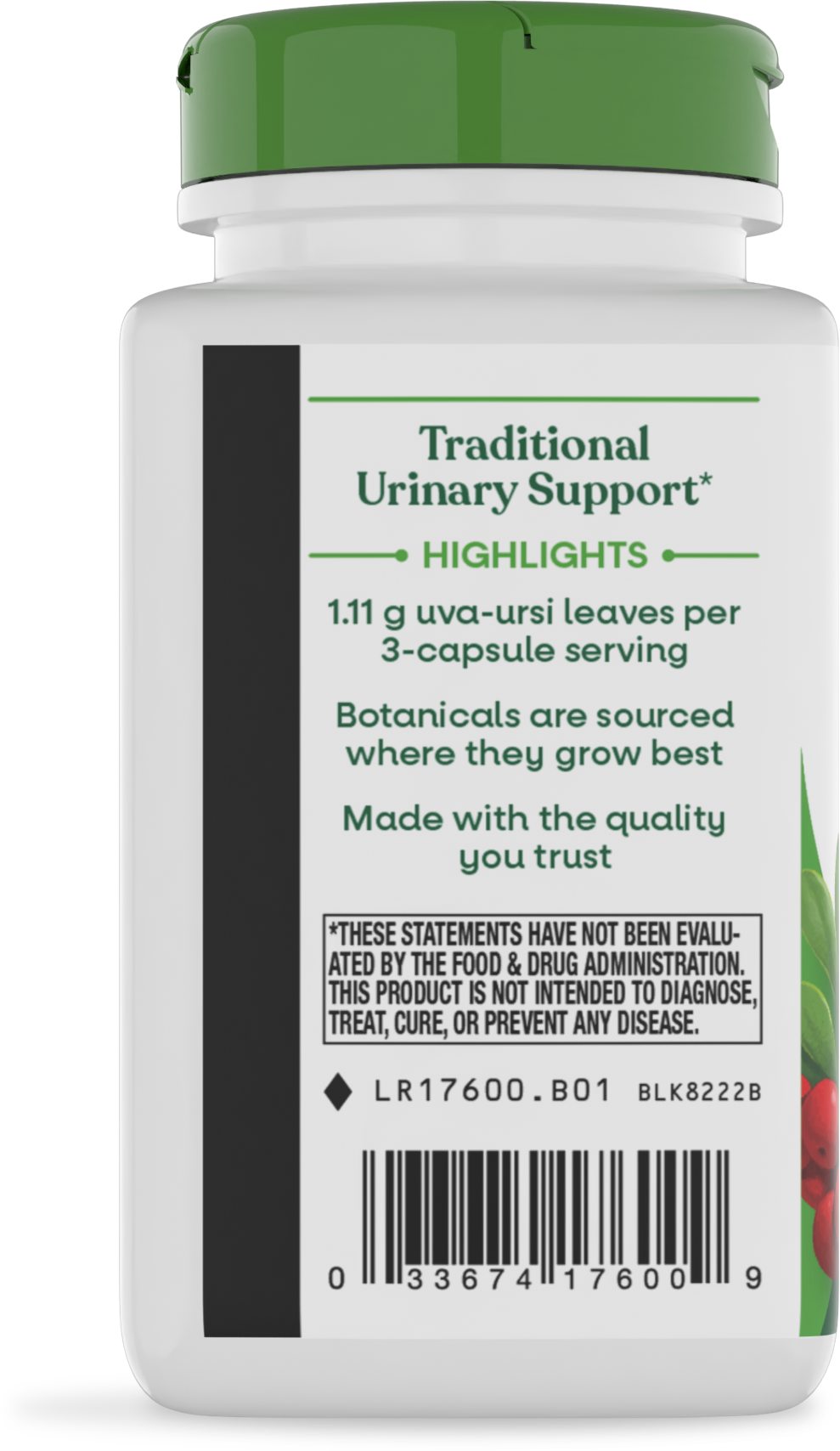 <{%360IMAGE2_17600%}>Nature's Way® | Uva Ursi Leaves - left side of pack