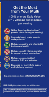 <{%360IMAGE2_13661%}>Nature's Way® | Alive! Men's 50+ Complete Multivitamin - right side of pack