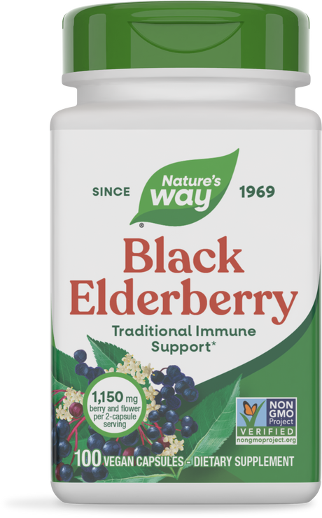<{%PRIMARY_12440%}>Nature's Way® | Black Elderberry, 100 capsules