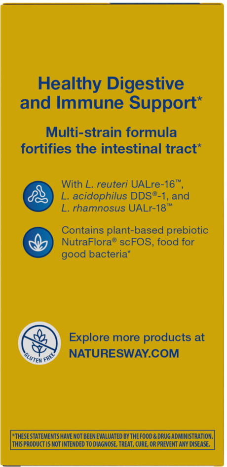 <{%360IMAGE6_15024%}>Nature's Way® | Primadophilus Reuteri Probiotics - left side of pack