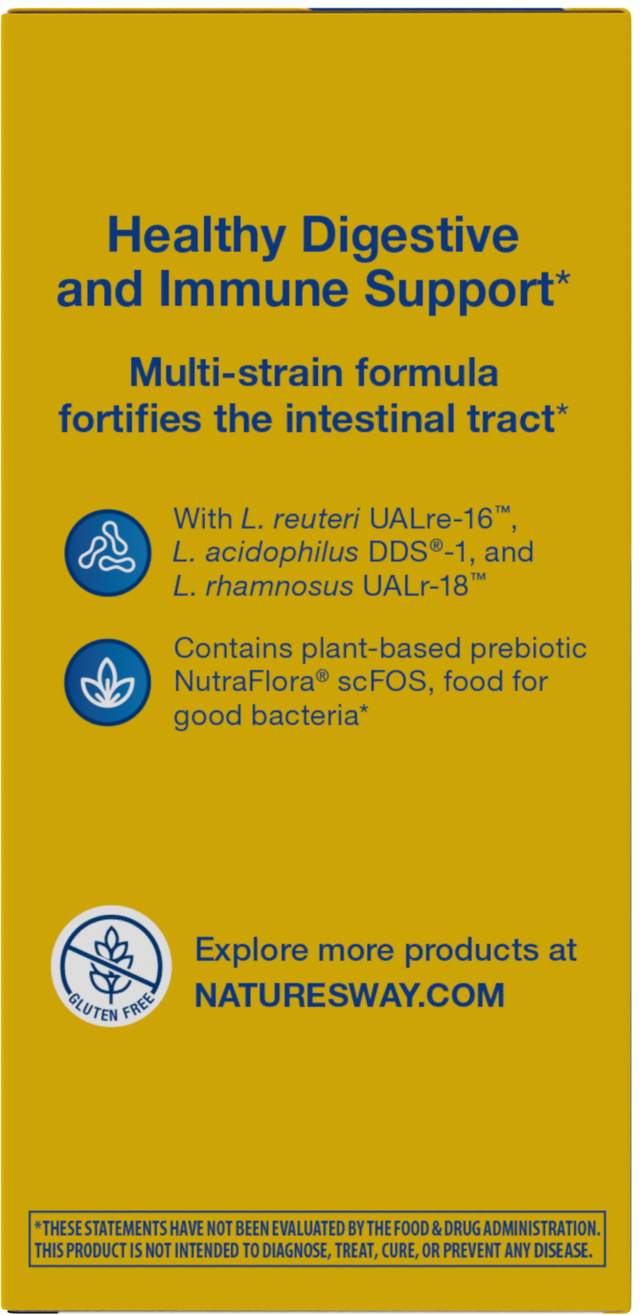 <{%360IMAGE6_15024%}>Nature's Way® | Primadophilus Reuteri Probiotics - left side of pack