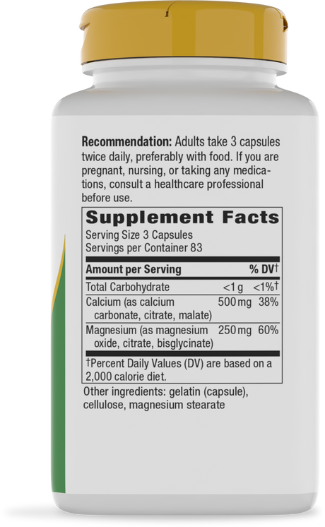 <{%360IMAGE1_41311%}>Nature's Way® | Calcium & Magnesium Mineral Complex - right side of pack