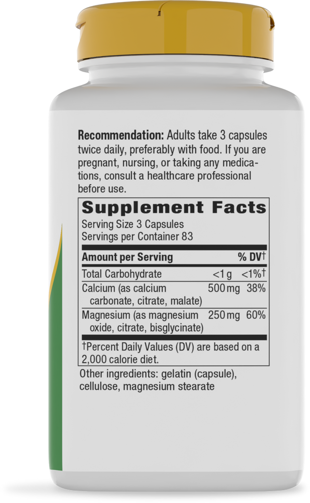 <{%360IMAGE1_41311%}>Nature's Way® | Calcium & Magnesium Mineral Complex - right side of pack