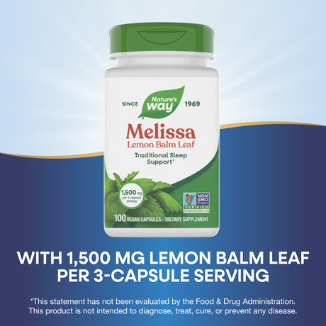 <{%MAIN3_14650%}>Nature's Way® | Melissa-Lemon Balm Leaf