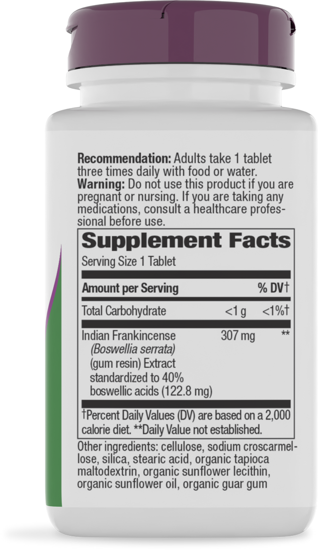 <{%360IMAGE1_64400%}>Nature's Way® | Boswellia Standardized Extract - right side of pack