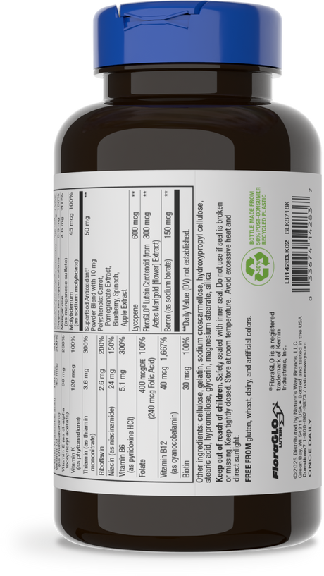 <{%360IMAGE6_14283%}>Nature's Way® | Alive! Men's 50+ Complete Multivitamin - left side of pack