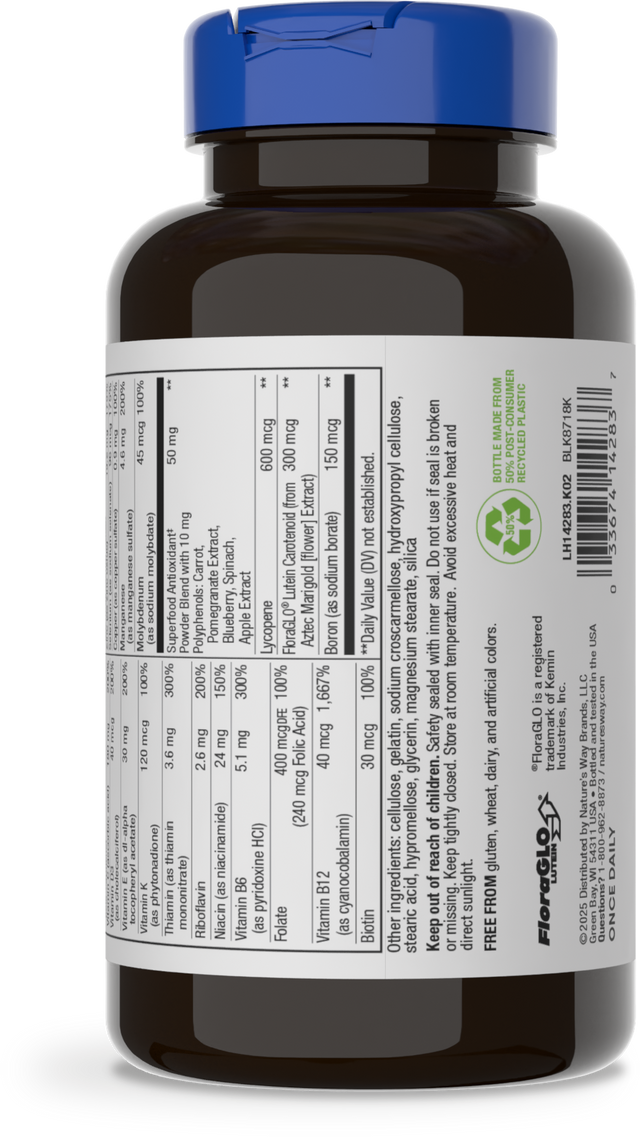 <{%360IMAGE6_14283%}>Nature's Way® | Alive! Men's 50+ Complete Multivitamin - left side of pack