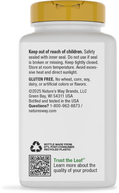 <{%360IMAGE3_41311%}>Nature's Way® | Calcium & Magnesium Mineral Complex - back of pack