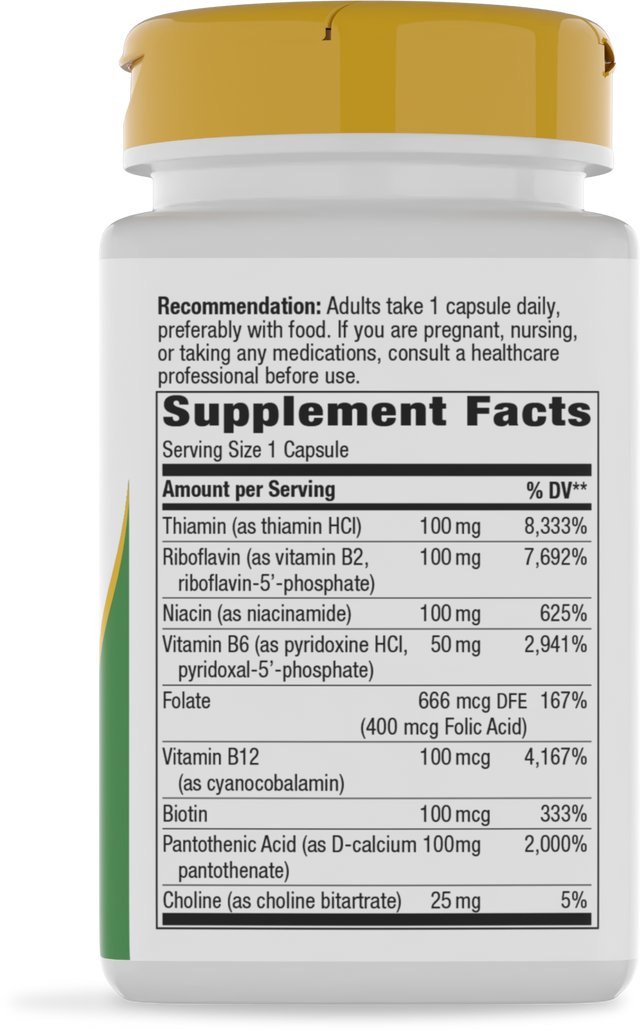 <{%360IMAGE5_40521%}>Nature's Way® | Vitamin B-100 Complex - right side of pack