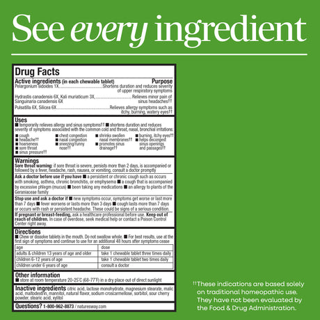 <{%MAIN4_12194%}>Nature's Way® | Umcka Allergy & Sinus Relief Chewables