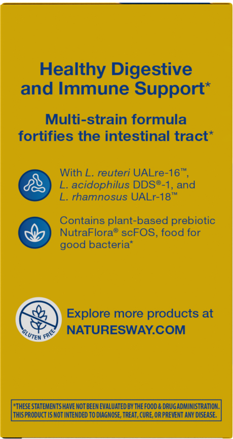 <{%360IMAGE2_14240%}>Nature's Way® | Primadophilus Reuteri Probiotics - left side of pack