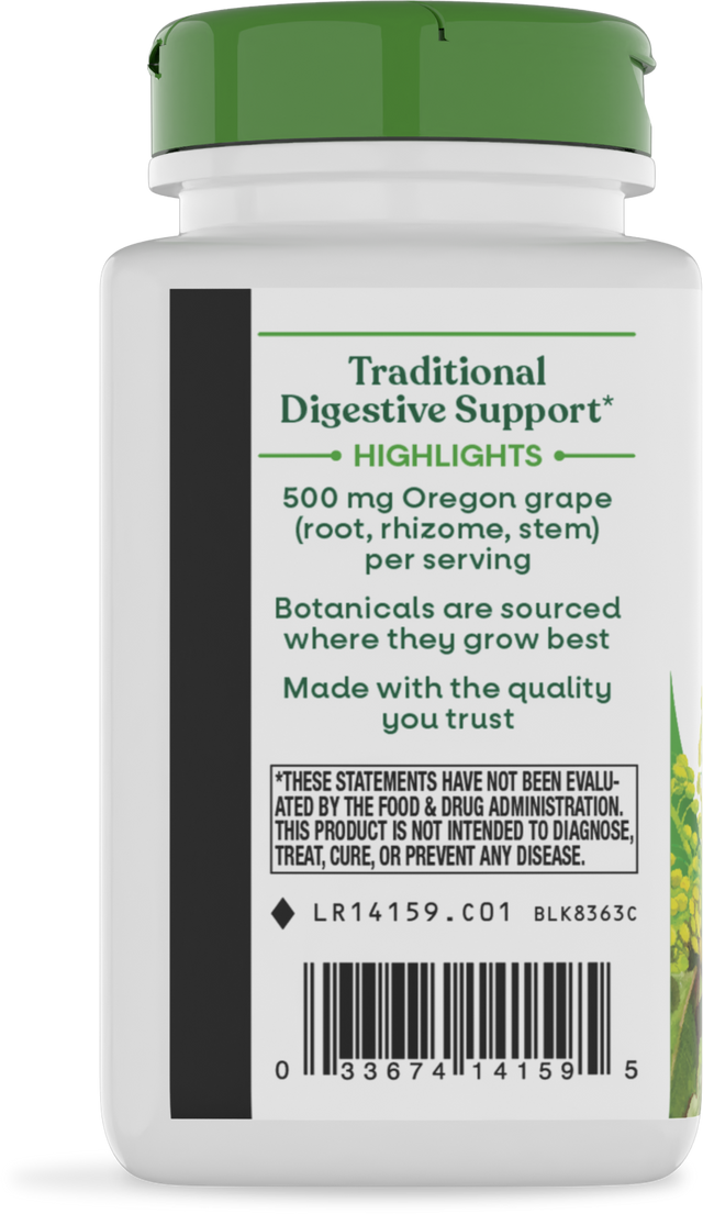 <{%360IMAGE2_14159%}>Nature's Way® | Oregon Grape - left side of pack