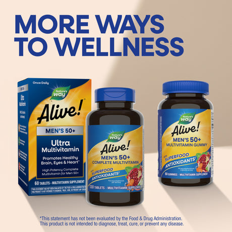 <{%MAIN6_13661%}>Nature's Way® | Alive! Men's 50+ Complete Multivitamin