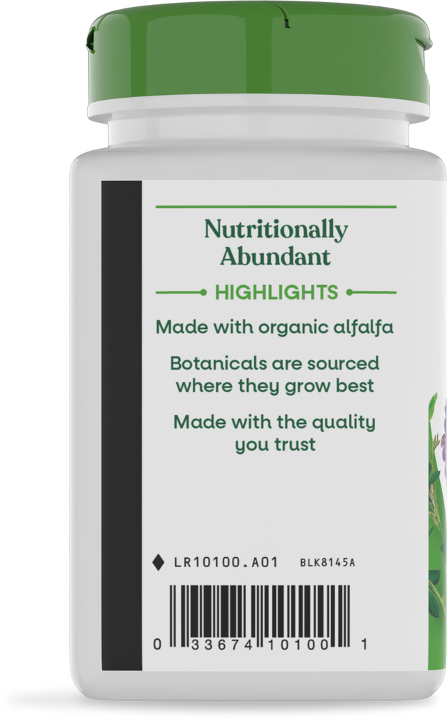 <{%360IMAGE2_10100%}>Nature's Way® | Alfalfa - left side of pack