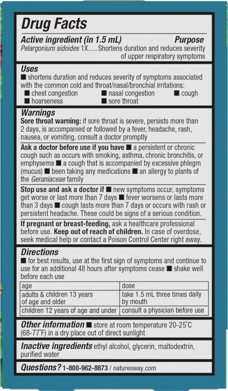 <{%360IMAGE5_15790%}>Nature's Way® | Umcka Cold Relief Drops - back of pack