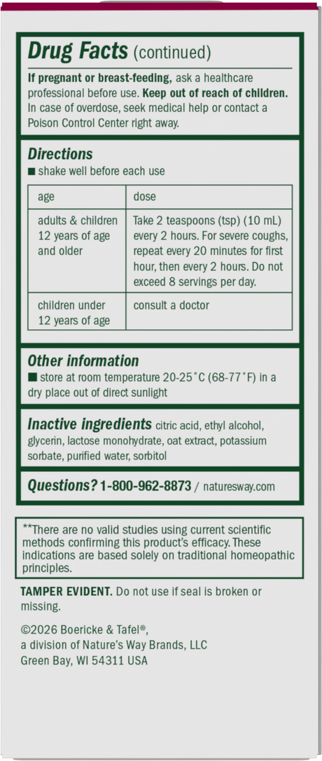 <{%360IMAGE6_16252%}>Nature's Way® | Cough & Bronchial - back of pack