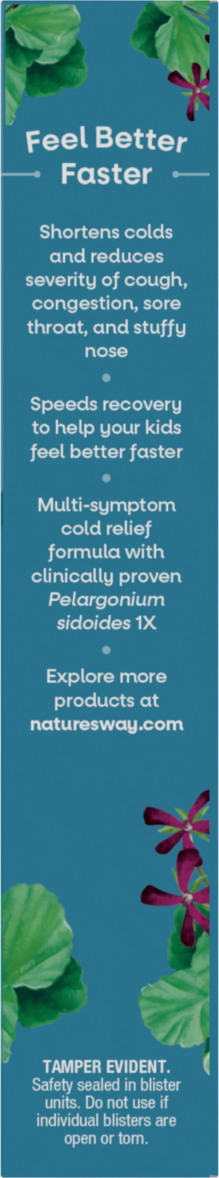 <{%360IMAGE3_12351%}>Nature's Way® | Umcka Kids Cold Relief Chewables - right side of pack